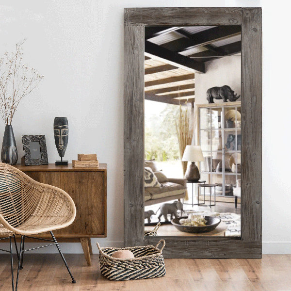 Steelside™ Moura Distressed Full Length Mirror & Reviews Wayfair